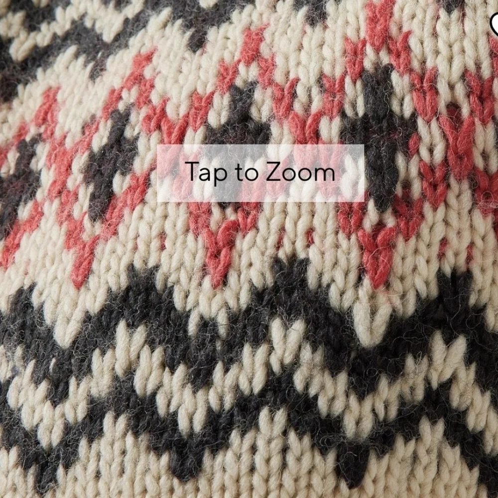 Pottery Barn Hamil Fair Isle Sweater Pillow